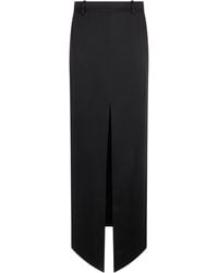 Tom Ford - Long Satin Skirt With Slit - Lyst
