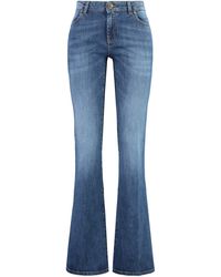 Pinko - Low-rise Flared Jeans - Lyst