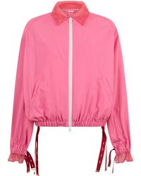 Fendi - Light Jacket With Contrasting Collar - Lyst