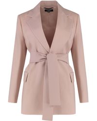 Weekend by Maxmara - Teso Belted Waist Blazer - Lyst