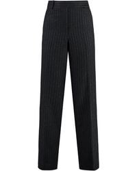 MICHAEL Michael Kors - Pinstriped Wool Trousers - Lyst
