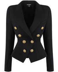 Balmain - 8 Buttons Jacket With Fitted Waist - Lyst