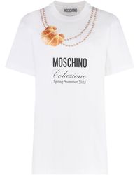 Moschino - T-SHIRT "HAMBURGER" IN JERSEY DI COTONE - Lyst