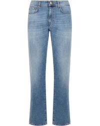 Slowear - Regular Fit Jeans With Five Pockets - Lyst