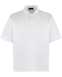Roberto Collina - Short Sleeve Cotton Polo Shirt - Lyst
