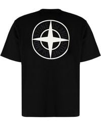Stone Island - Cotton Crew-neck T-shirt - Lyst