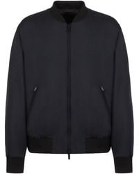 Giorgio Armani - Blouson in maglia con ricamo - Lyst
