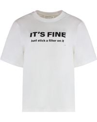 Victoria Beckham - Crew Neck T-Shirt - Lyst
