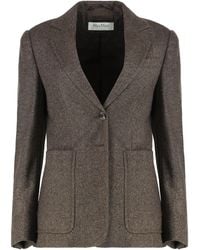 Max Mara - Wool Tweed Jacket - Lyst