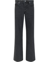 FRAME - Denim Trousers With Wide Leg - Lyst