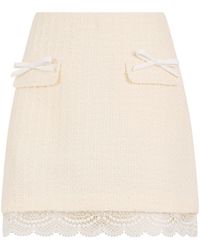 Self-Portrait - Short Skirt With Bows - Lyst