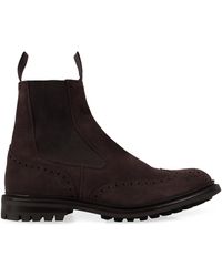 Tricker's - Henry Suede Chelsea Boots - Lyst
