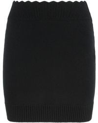 Chloé - Knit Mini Skirt Made Of Wool And Cashmere - Lyst