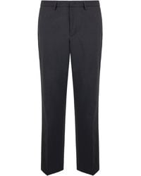 Department 5 - Straight Wool Blend Trousers - Lyst