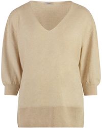 Agnona - Cashmere And Linen Sweater - Lyst