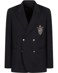 Fendi - Giacca doppiopetto in lana - Lyst