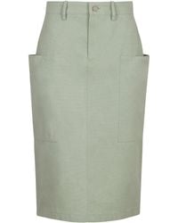 Gucci - Gonna midi in cotone - Lyst