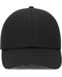 Burberry - Cap With Visor - Lyst