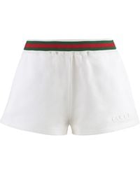 Gucci - Cotton Shorts - Lyst