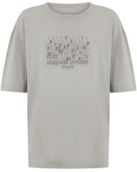 Maison Margiela - Cotton T-Shirt With Print - Lyst