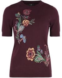 Etro - Short Sleeve Sweater - Lyst