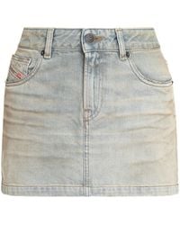 DIESEL - De-Ron Mini Skirt - Lyst