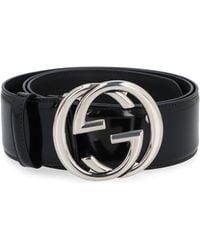 Gucci - GG Buckle Leather Belt - Lyst