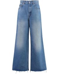 Gucci - High-waist Wide-leg Jeans - Lyst