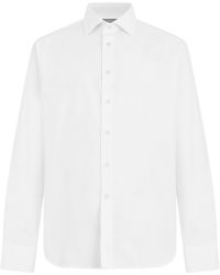 Canali - Cotton Shirt With Long Sleeves - Lyst