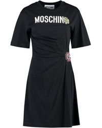Moschino - Cotton Mini-dress - Lyst