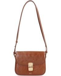 A.P.C. - Borsa Grace Small in pelle - Lyst