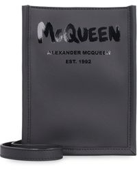 Alexander McQueen Borsa a tracolla Edge Mini con logo - Multicolore