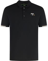 BOSS - Polo in piquet di cotone - Lyst