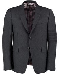 Thom Browne Single-breasted Two Button Jacket - Grey