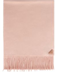 Prada - Sciarpa in seta e cashmere - Lyst