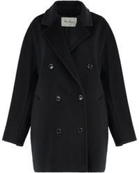 Max Mara - Rebus Double-Breasted Wool And Cashmere Coat - Lyst