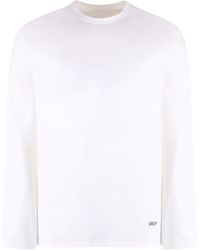 Jil Sander - T-shirt a maniche lunghe in cotone - Lyst