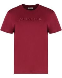 Moncler - Cotton Crew-neck T-shirt - Lyst