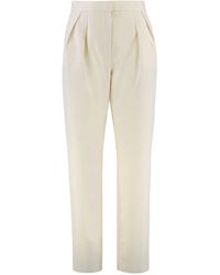 Max Mara - Dede Carrot-fit Cotton Trousers - Lyst