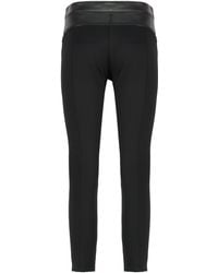 Pinko - "Leather And Stretch Fabric Pants" - Lyst