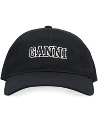 Ganni - Cappello da baseball con logo - Lyst