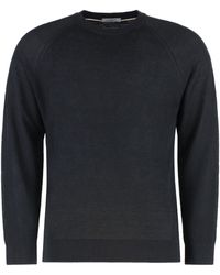 Paolo Pecora - Linen-Cotton Crew-Neck Sweater - Lyst