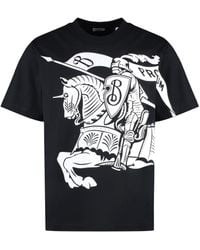 Burberry - Magliette polo nera aw24 - Lyst