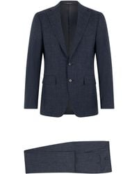 Canali - Completo Giacca e Pantalone in Misto Lana - Lyst
