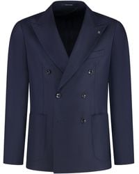 Tagliatore - Giacca doppiopetto in lana vergine - Lyst