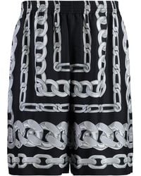 Versace - Silk Shorts - Lyst