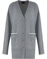 Pinko - Tasmania Wool And Cashmere Cardigan - Lyst
