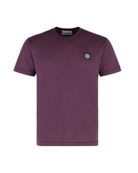 Stone Island - Cotton Crew-neck T-shirt - Lyst