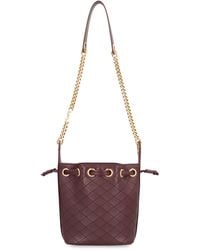 Saint Laurent - Cassandre Leather Bucket Bag - Lyst