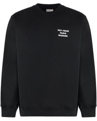 Drole de Monsieur - Slogan Cotton Crew-Neck Sweatshirt - Lyst